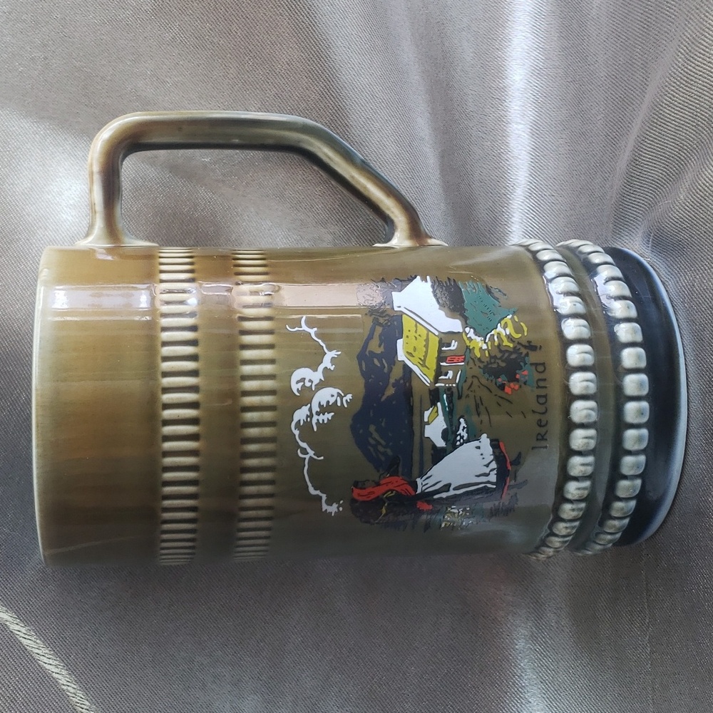 Wade Irish Porcelain Beer Mug green